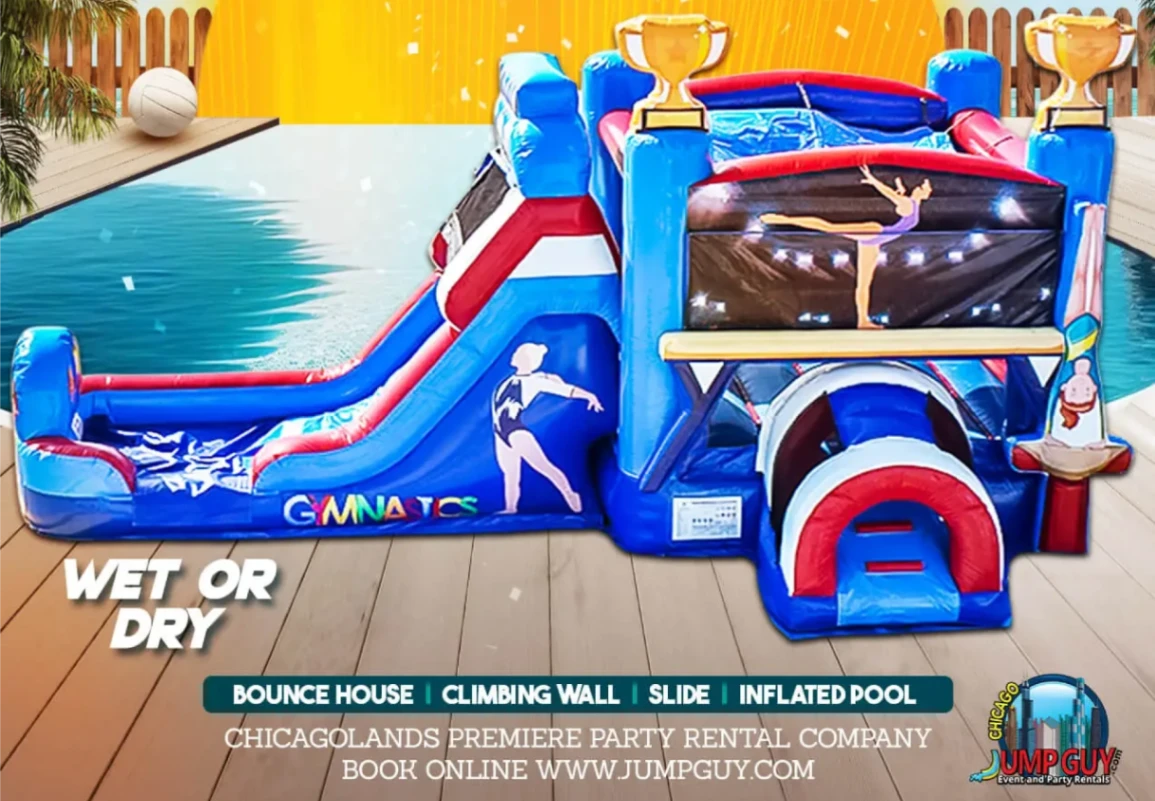 Safari themed bounce house rental for birthday parties in Glencoe IL