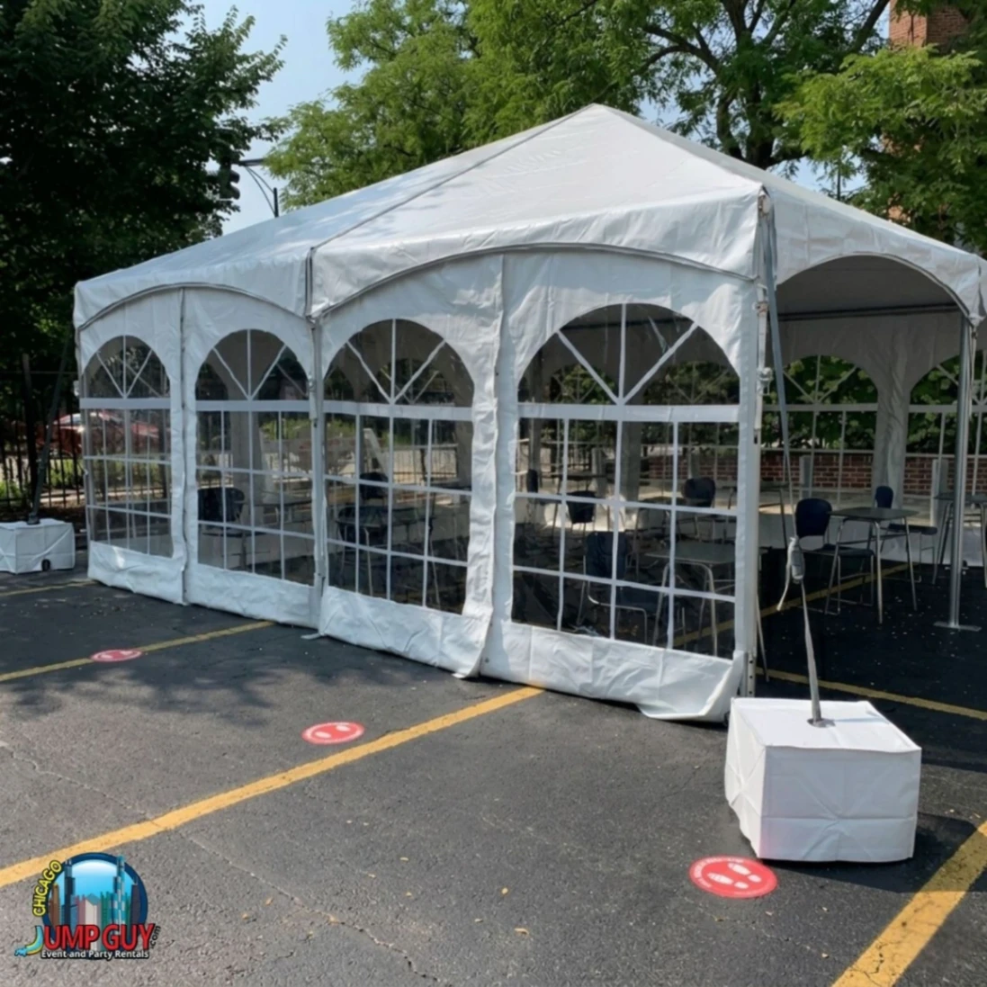 Tent side walls for Keder and High Peak frame tents converting Elmhurst IL outdoor events to weather protected spaces