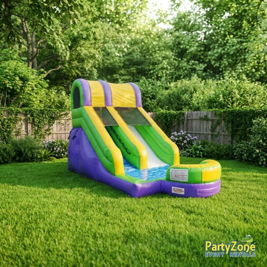15ft Mambo Splash water slide rental for Gretna LA birthday parties and block parties in 70053