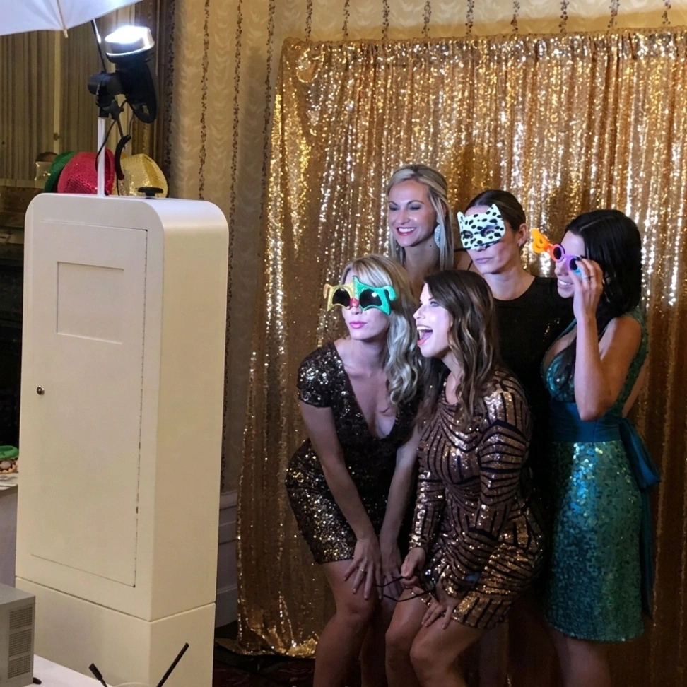 Diamond package photo booth rental for Gretna LA historic district weddings and premium events