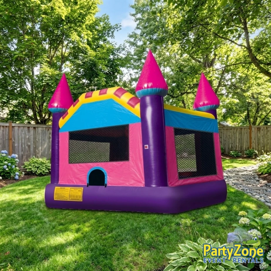 Dream Castle bounce house rental for Gretna LA younger kids birthday parties, sanitized before delivery
