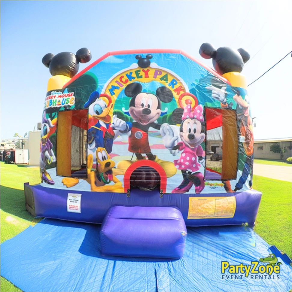 Mickey Mouse Clubhouse themed bounce house rental for Gretna LA toddler and preschool parties