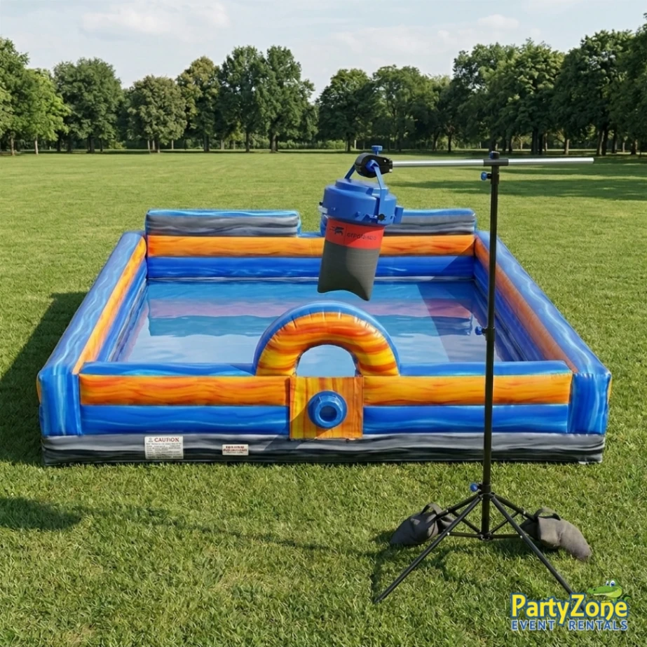 Marble foam party package rental for Harvey LA with foam machine and inflatable pit
