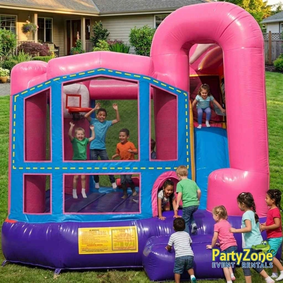 Dream Add-a-Theme Modular Backyard 4-in-1 combo bounce house rental for River Ridge LA birthdays