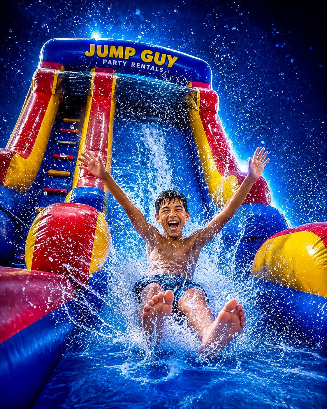 Inflatable water slide rental in Chicago