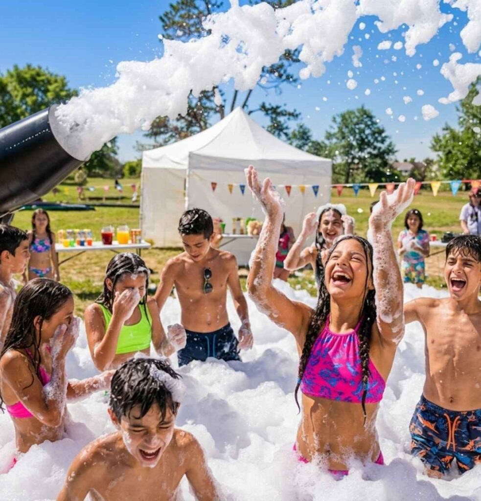 Foam party event in Chicago