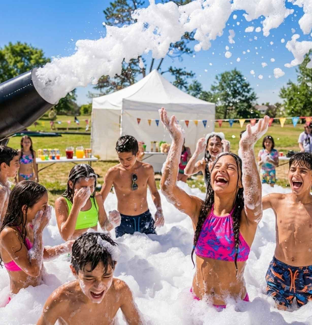 Foam party event in Chicago