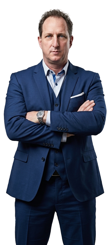 Ryan Dahlstrom, founder of The Bar Experts, standing with his arms folded